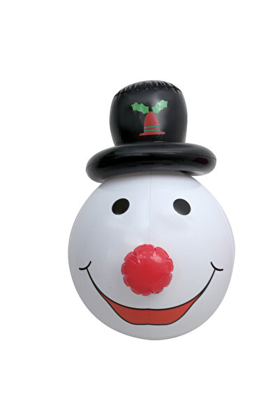 Zumzeria Ornament gonflabil de Crăciun Om de zăpadă cu lumină Ø51cm