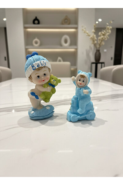 Velvet 2Pcs Funny Children's Decoration Figurines