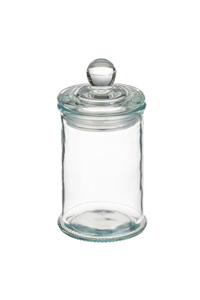 OEM Borcan cilindric din sticlă transparentă cu capac 130ml