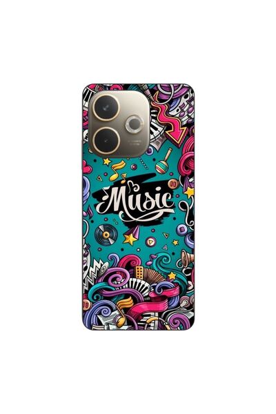 OEM Husa compatibila cu Oppo A5 Pro Silicon Gel Tpu Model Pop Art Music