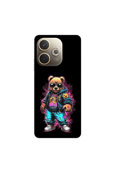 OEM Husa compatibila cu Oppo A5 Pro Silicon Gel Tpu Model Bear Cool Black
