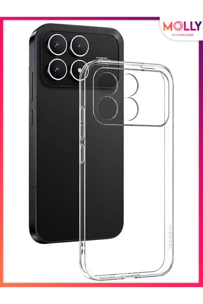 Molly حافظة سيليكون شفافة لهاتف POCO F8 PRO