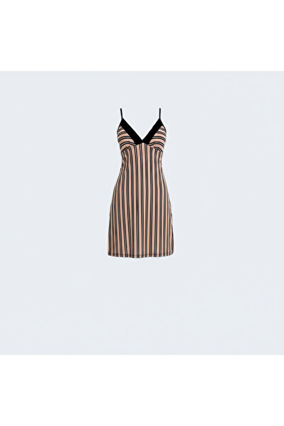 Lady Lingerie 93% cotton Homewear Dress with Side Slit – Ultra-Light Comfort ...