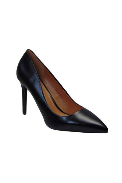 OEM Tsimpolis Shoes 003 Γόβα Από Τεχνόδερμα Μαύρη