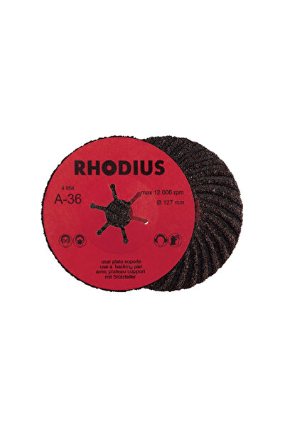 RHODIUS Disc Semi-flexibil cu Durata de Viata Ridicata, pentru Otel, Sfa, 125...