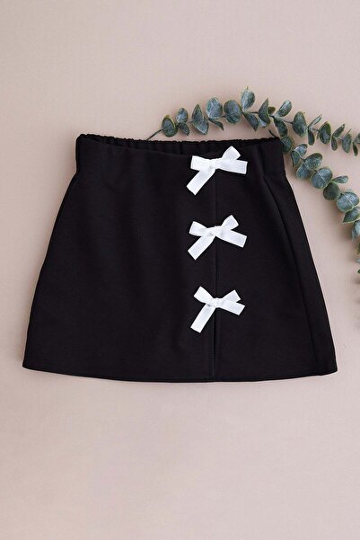Fulla Moda Bow Detail Girls' Shorts Skirt