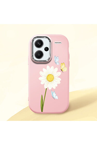 ucuc Redmi Note 13 Pro Plus+ 5G Uyumlu Darbe Emici Kamera Korumalı pembe Sili...
