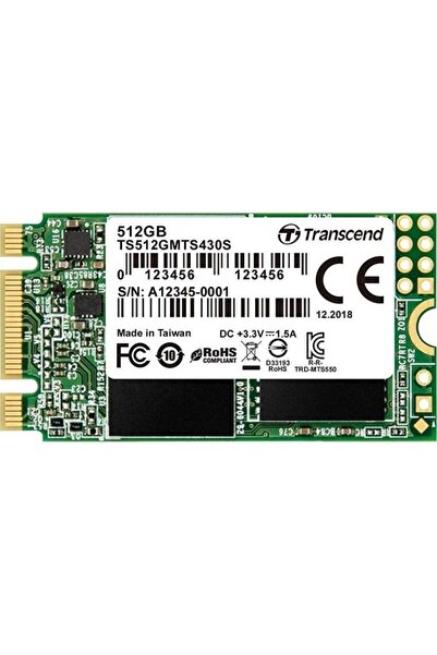 Transcend 430S 512 GB (SATA 6 Gb/s, M.2 2242)