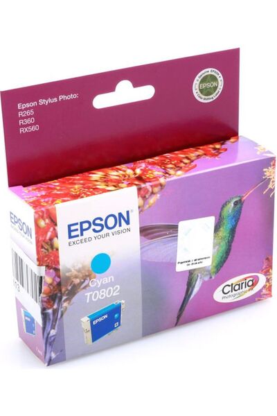 EPSON Cartuș de cerneală T0802 (C13T080240) Cyan