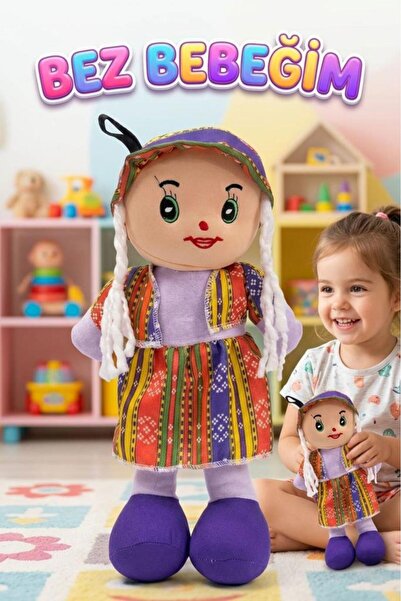 Tıfıl Toys Yöresel Oyun Arkadaşım! Büyük 45cm Yöresel Elbiseli ve Şapkalı El ...