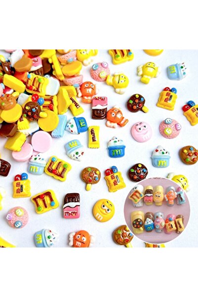 Choice Multi-Colored 30pcs Colorful Resin Mini Cartoon chocolate candy beans，...