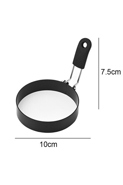 Choice Dia 10cm Stainless Steel Pancake Mold Non-stick Round Anti-scalding Eg...