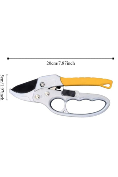 Choice Yellow Ergonomic Pruning Shears SK5 Titanium-Plated Alloy Steel Quick ...