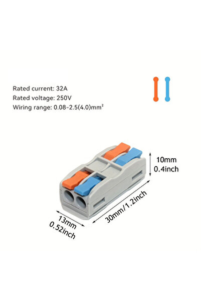 Choice1 20 قطعة موصل أسلاك M-422C (10/30/50 قطعة) قابل للربط، للأسلاك الصلبة،...