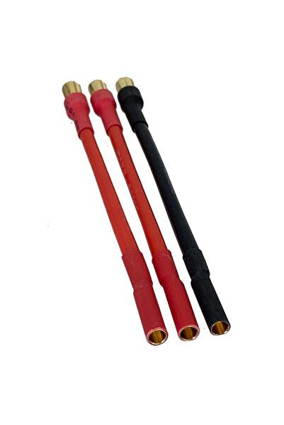 Choice 3pc/Set ESC 6.5MM Male to 4MM Female Bullet Plug Motor Brushless Castl...