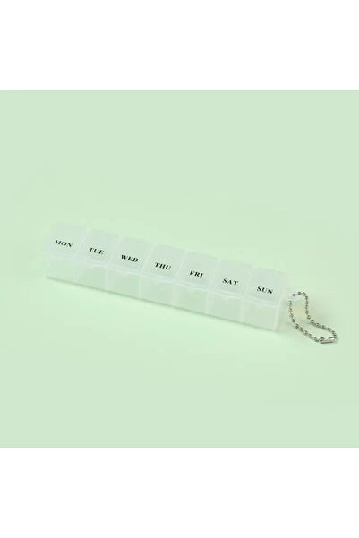 choice2 White Mini Portable Transparent Medicine Box Waterproof Week-long Day...