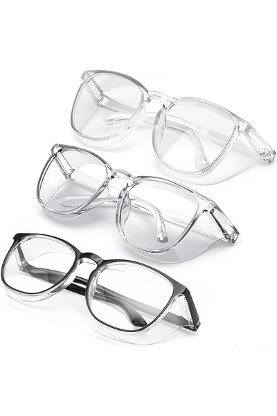 Choice1 3PCS Safety Glasses, Double-sided Anti-fog Safety Glasses for Men and...