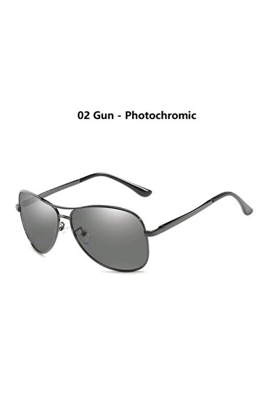 choice2 نظارات شمسية فاخرة 7750 (Gun-Photochromi) متغيرة اللون للرجال والنساء...