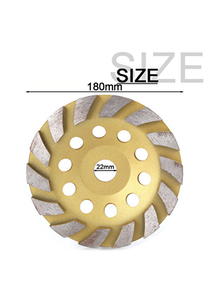 Choice 180mm 1pc 180mm Concrete Turbo Diamond Grinding Cup Wheel 7/8 Inch Bor...