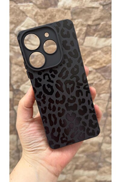 Vip Case Tecno Spark 10 PRO Uyumlu Leopar Desenli Silikon Darbe Emici Rubber ...