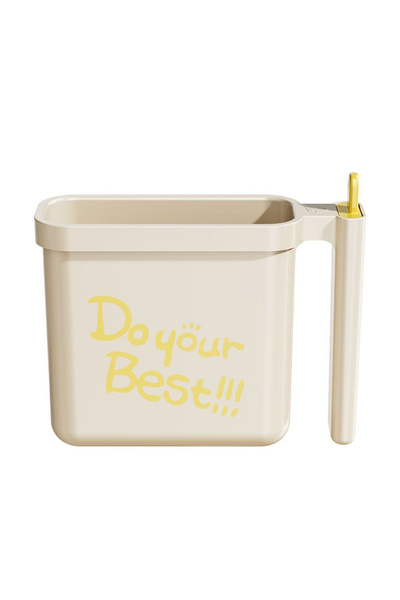 Choice Beige No Wash Instant Noodle Bowl with Fork Heat-resistant Lunch Box F...