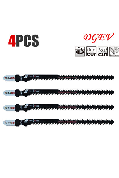 Choice3 1.0mm 116mm Wood Cutting 4PCS Double-Sided Jigsaw Blades 4/8-Pack T34...