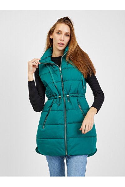 ORSAY Dark green women's puffer vest