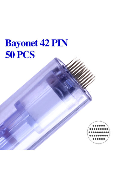 Choice1 50 قطعة من إبر Dr Pen A6 ذات 42 سنًا، رؤوس إبر دقيقة بديلة (9 سنات، 1...