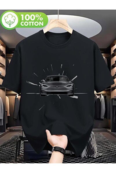 bolivia's Men's Retro EV Car Graphic T-Shirt - 100% Cotton 180gsm All-Season ...