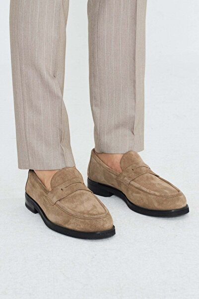 White Stone Mink Suede Genuine Leather Men's Casual Shoes