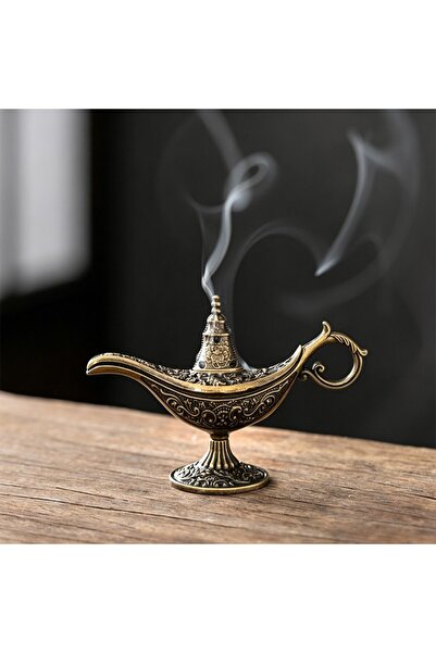 Choice1 Brown Durable Antique Style Incense Burner Air Purification Metal Aro...