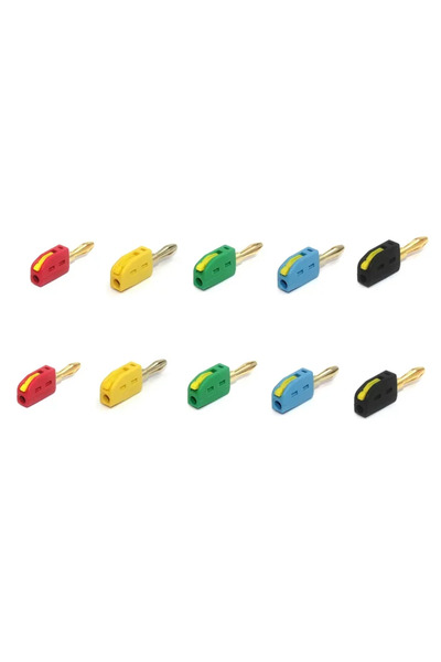 Choice 10PCS-2 10PCS 4mm Banana Plug High Current Quick Connect Gold-plated B...