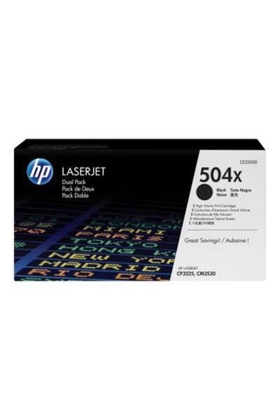 HP (CE250XD) No 504A HP504A 504A Dual Pack Black Schwarz Cartridge (CE250XD)