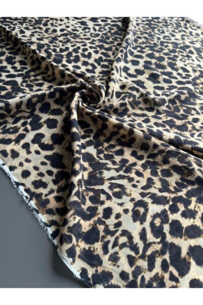 Kumaş sever Patterned Multi Chiffon Fabric Series Double Width Meter Tiger Ge...
