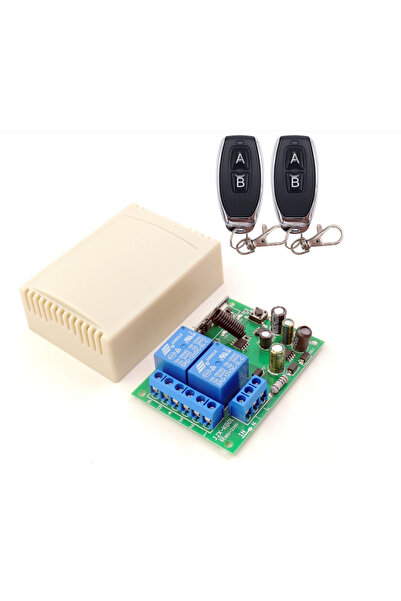 OEM DieseRC Comutator de la distanță wireless RF 433Mhz, receptor releu cu 2 ...