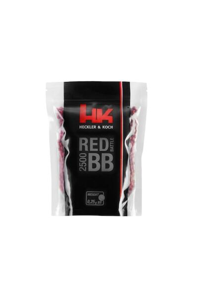 HECKLER & KOCH Bile airsoft Red Battle, 0.25 g 6 mm pachet 2500 buc