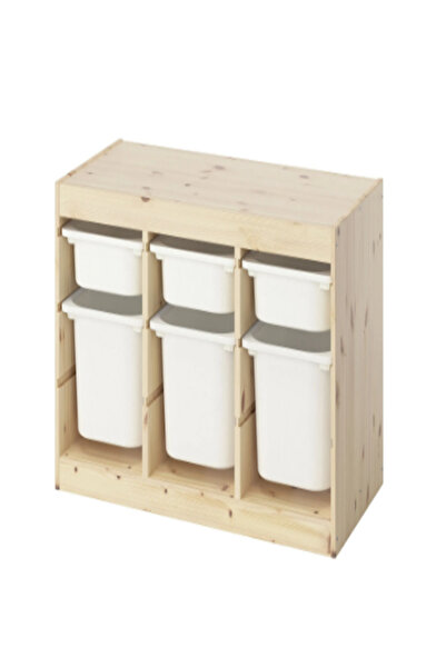 IKEA TROFAST saklama ünitesi, çam-beyaz, 93x44x52 cm