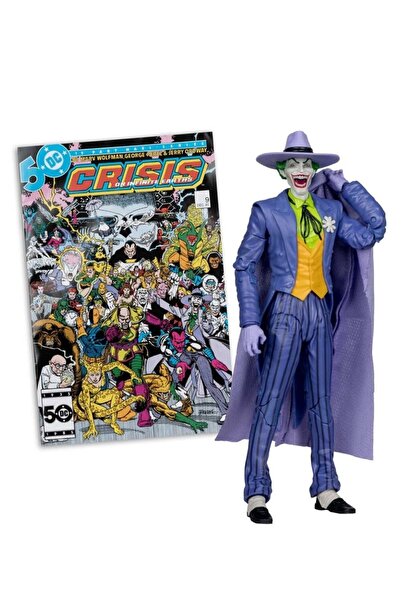DC COMICS - The Joker (Crisis on Infinite Earths) Aksiyon Figürü, Özel Çizgi Roman Dahil