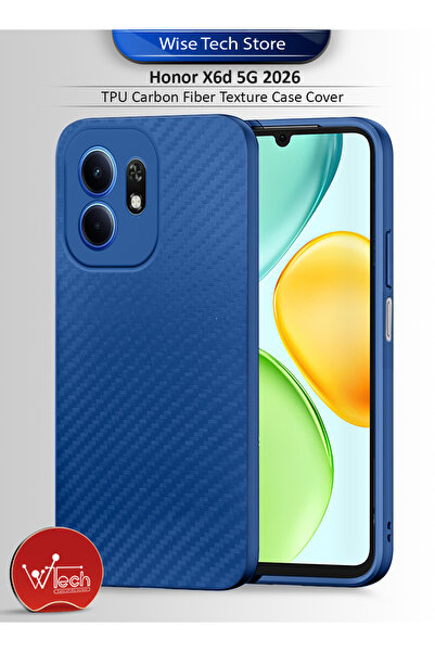 Wtech Honor X6d 5G 2026 TPU Carbon Fiber Texture Case Cover