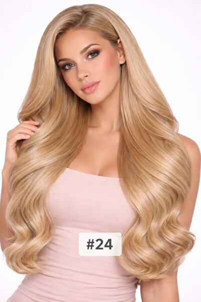 Noname Tape-in ​​Extensions Azra Crown Extensions #24 – Golden Blonde - India...