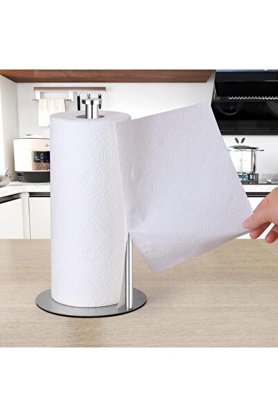 Choice1 Silver Paper Towel Holder Countertop Kitchen Paper Towel Holder Stand...