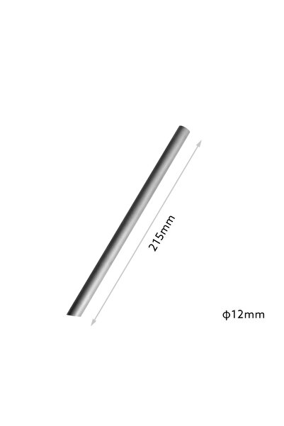 choice2 12X215mm Pure Titanium Straw Reusable Metal Drinking Straw Portable L...