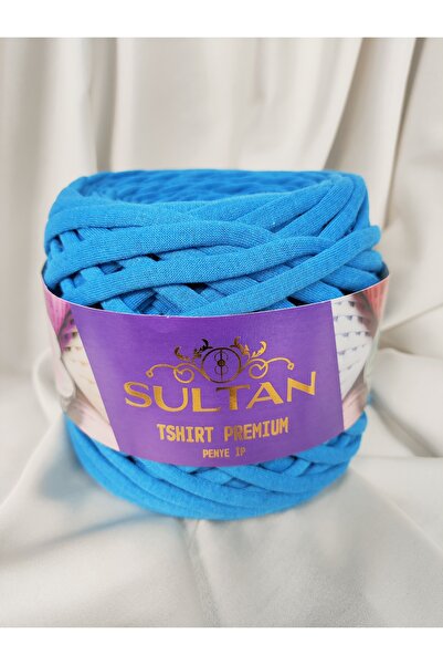 Sultan خيط قطني ممشط باللون الفيروزي للحياكة اليدوية 250 جرام - 90 متر. (قطعة...
