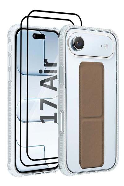 CATANES Finger Grip Clear Case Cover for iPhone 17 Air with Kickstand and Mag...