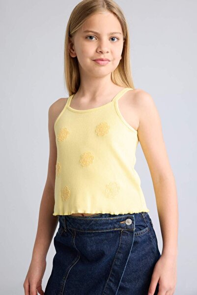 DeFacto Crew Neck Floral Tank Top for Girls H6151A826Hs