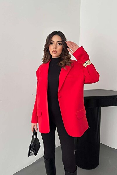 ozelia Red Oversize Jacket