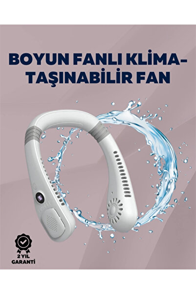 KÜÇÜK HAZİNE Mey İthalat® Kişisel Klima Fanı | 360° Dairesel Hava Akışı, Blad...