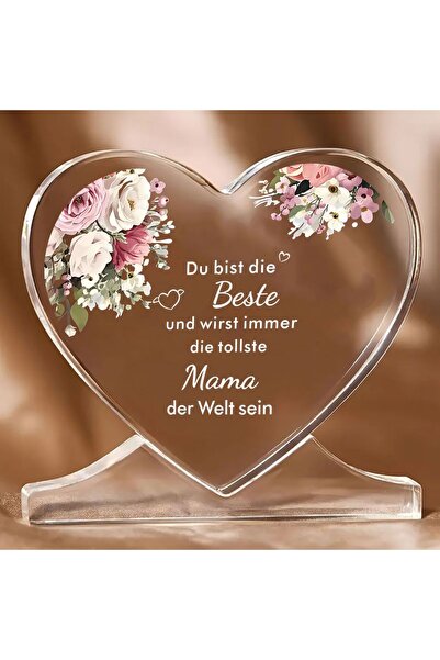 Choice لوحة أكريليك شفافة لعيد الأم من S Clear German، هدية من الابنة والابن ...