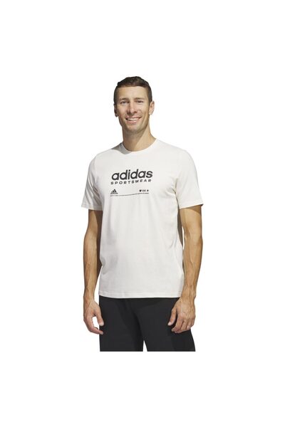 adidas Tricou lounge bărbătesc cu mânecă scurtă, mărimea M