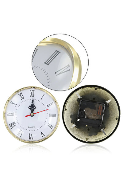 Choice1 Gold 130MM Quartz Movement Round Clocks Head Insert Roman Number Craf...